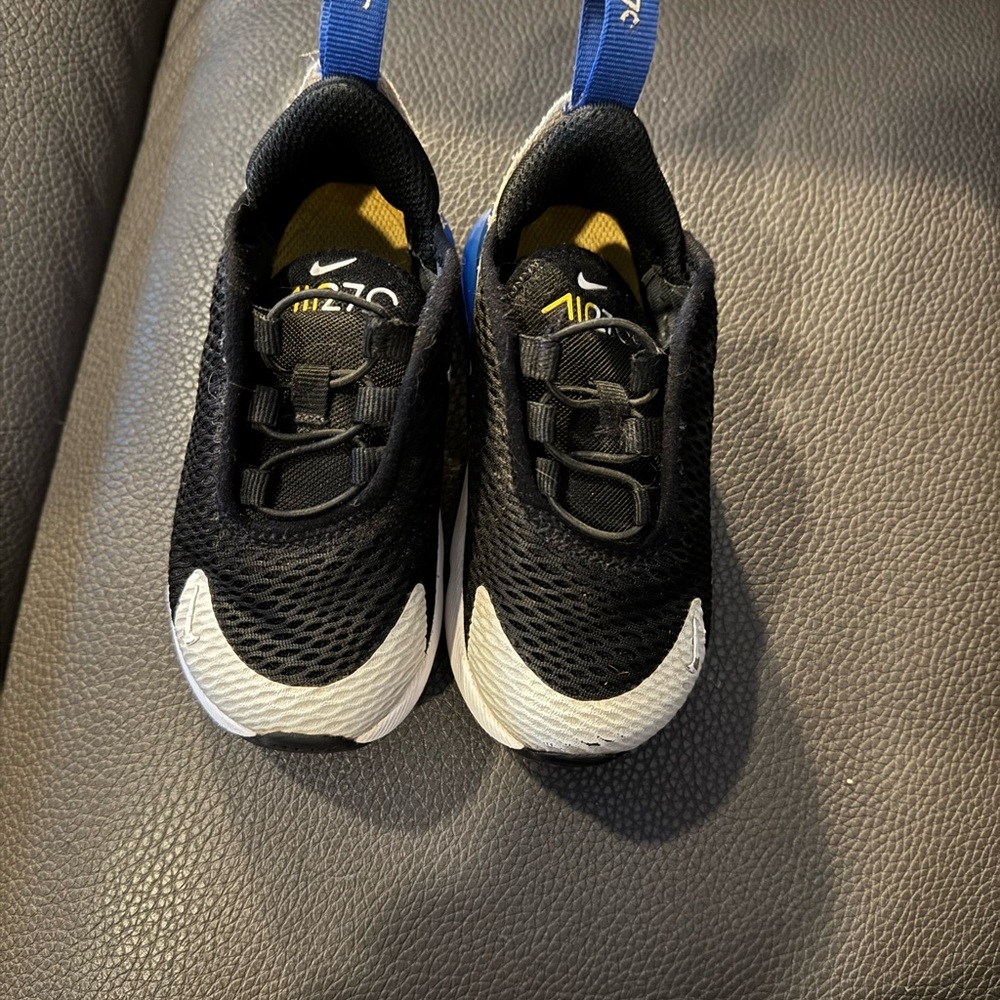 Nike Kids Black and White Mesh Sneakers